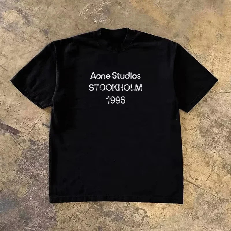 Streetwear Brand Logo - تي شيرت كلاسيكي بشعار STOCKHOLM 1996