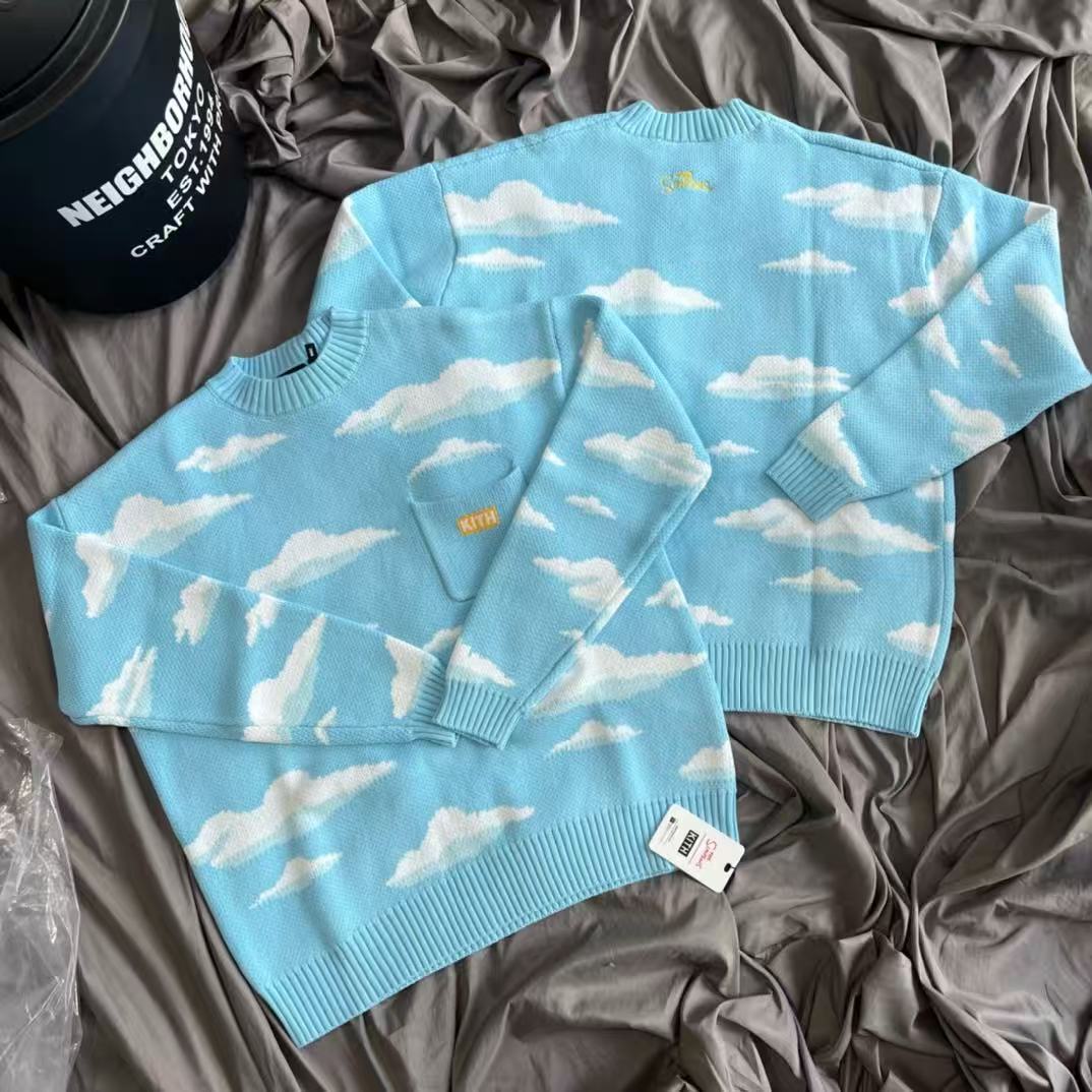 سترة محبوكة فضفاضة على الطراز  - مراجعة Kith Sweater Knit وسعره