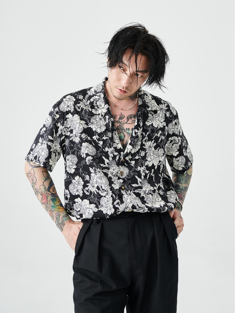 قميص رجالي ياباني عتيق جرافيك  - مراجعة Japanese Brand Streetwear Vintage وسعره